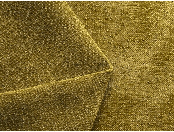 Čalúnená dvojlôžková posteľ s úložným priestorom s roštom 160x200 cm v horčicovej farbe Hauke – Makamii