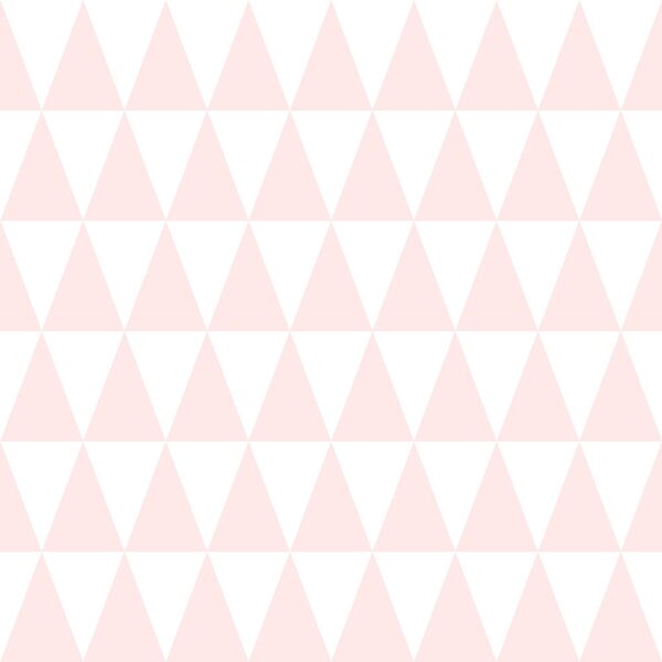 Vliesová tapeta s ružovými a bielymi trojuholníkmi 128862, Little Bandits, Esta