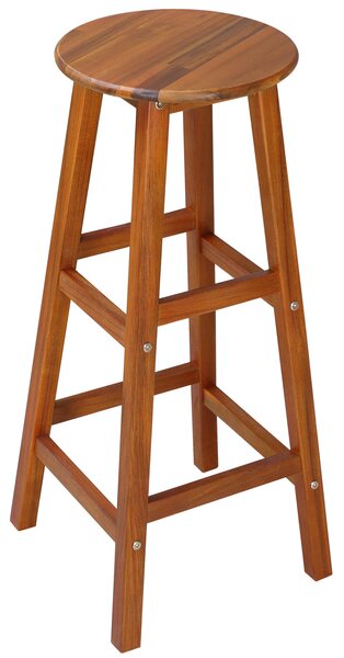 Casaria Barové stoličky OSLO, 2ks, 34x76cm, prírodná hnedá