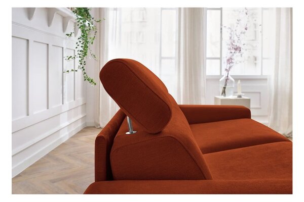 Rozkladacia pohovka v tehlovej farbe 195 cm Monaco – Bobochic Paris