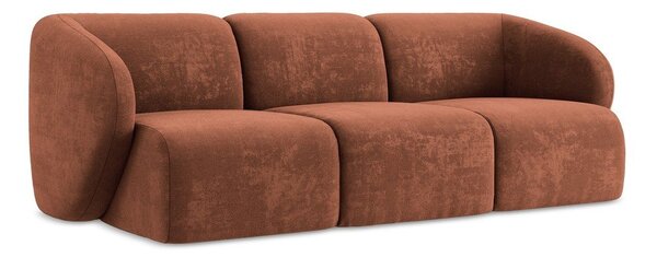 Ženilková pohovka v terakotovej farbe 244 cm Lani – Makamii