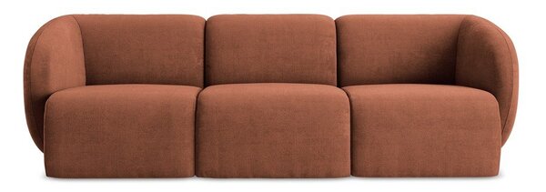 Ženilková pohovka v terakotovej farbe 244 cm Lani – Makamii