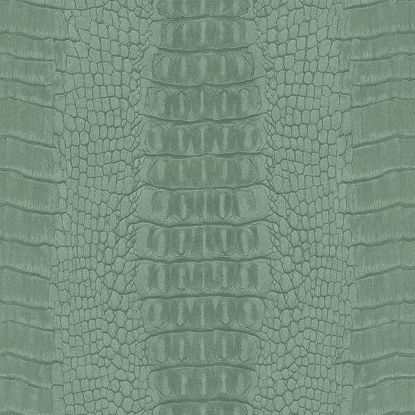 Vliesová tapeta zelená, imitácia krokodílej kože 347772, Luxury Skins, Origin