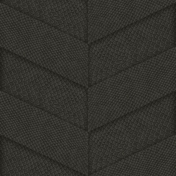 Vliesová čierna tapeta, parketový vzor kože 347795, Luxury Skins, Origin