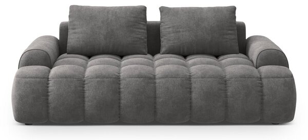 Sivá zamatová pohovka 200 cm Linz – Cosmopolitan Design