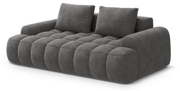 Sivá zamatová pohovka 200 cm Linz – Cosmopolitan Design