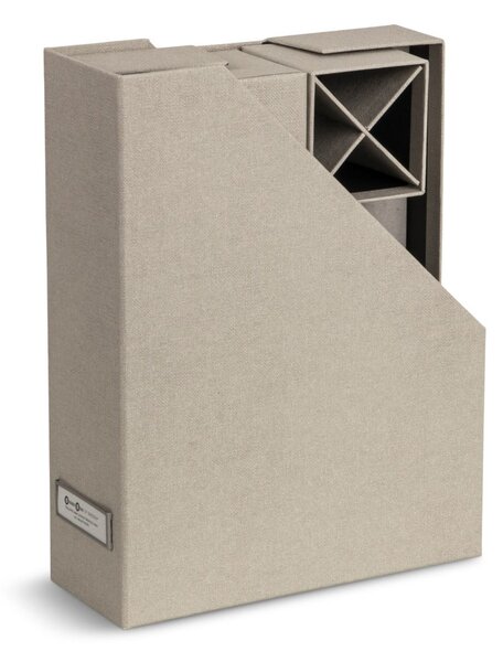 Kartónové organizéry v súprave 4 ks Hugo Canvas Paper Laminate – Bigso