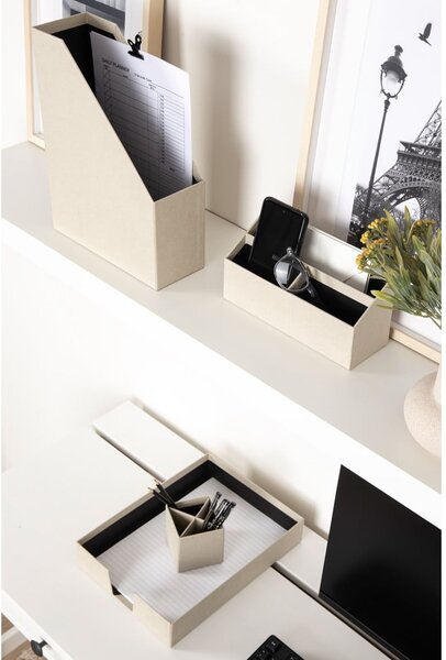 Kartónové organizéry v súprave 4 ks Hugo Canvas Paper Laminate – Bigso