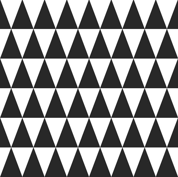 Vliesová tapeta s čiernymi a bielymi trojuholníky 128845, Little Bandits, Black & White, Esta