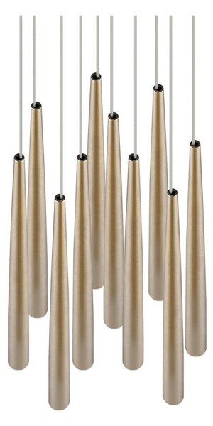 LED závesné svietidlo v zlatej farbe ø 30 cm Cala – Trio Select