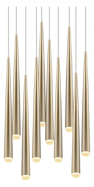 LED závesné svietidlo v zlatej farbe ø 30 cm Cala – Trio Select