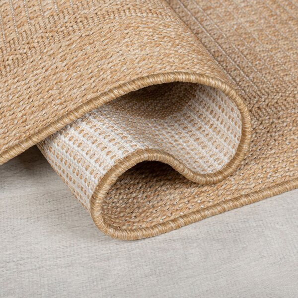 Flair Rugs , Kusový koberec Aruba Alfresco Weave Natural – na von aj na doma, 80x150, béžová, chodba / predsieň
