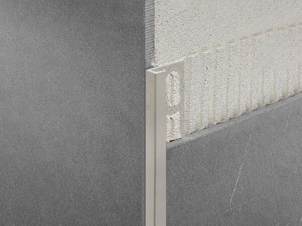 Profilpas ZQAN Concrete Graphite ukončovacia lišta štvorcová, pre obklad a dlažbu 10 mm 89132