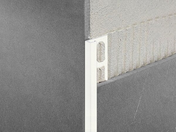 Profilpas ZQAN Concrete White ukončovacia lišta štvorcová, pre obklad a dlažbu 10 mm 89131
