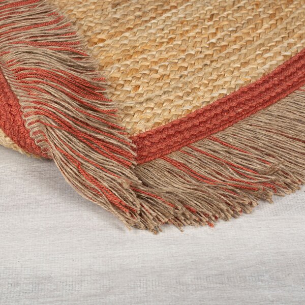 Flair Rugs , Kusový koberec Kahana Terracotta kruh, 180x180 (priemer) kruh, oranžová, chodba / predsieň