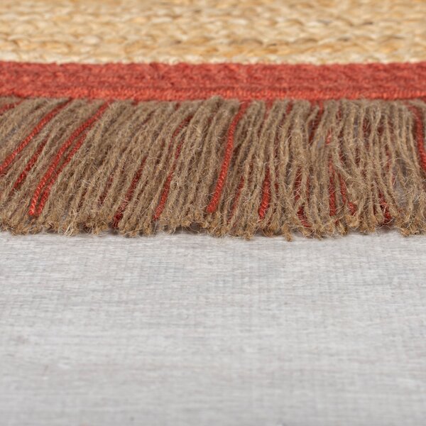 Flair Rugs , Kusový koberec Kahana Terracotta kruh, 180x180 (priemer) kruh, oranžová, chodba / predsieň