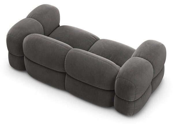 Sivá zamatová pohovka 210 cm Loretto – Cosmopolitan Design
