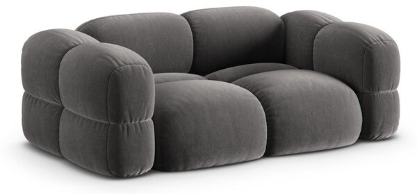 Sivá zamatová pohovka 210 cm Loretto – Cosmopolitan Design