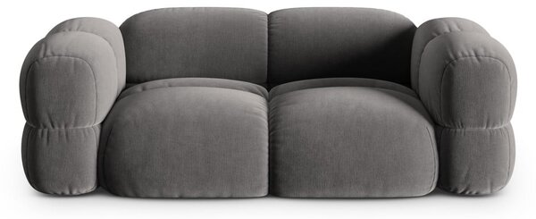 Sivá zamatová pohovka 210 cm Loretto – Cosmopolitan Design