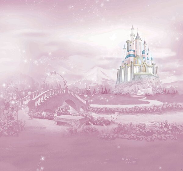 Detská vliesová obrazová tapeta Disney, Zámok princezien - Princess Castle, 111387, 300 x 280 cm, Kids @ Home 6, Graham & Brown