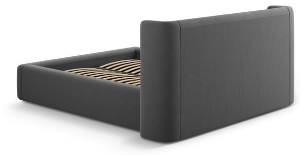 Sivá čalúnená dvojlôžková posteľ s úložným priestorom s roštom 180x200 cm Jason – Windsor & Co Sofas