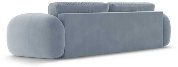 Sivomodrá zamatová rozkladacia/s úložným priestorom pohovka 262 cm Tonale – Cosmopolitan Design