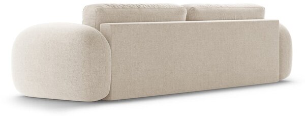Béžová ženilková rozkladacia/s úložným priestorom pohovka 262 cm Tonale – Cosmopolitan Design