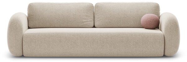 Béžová ženilková rozkladacia/s úložným priestorom pohovka 262 cm Tonale – Cosmopolitan Design