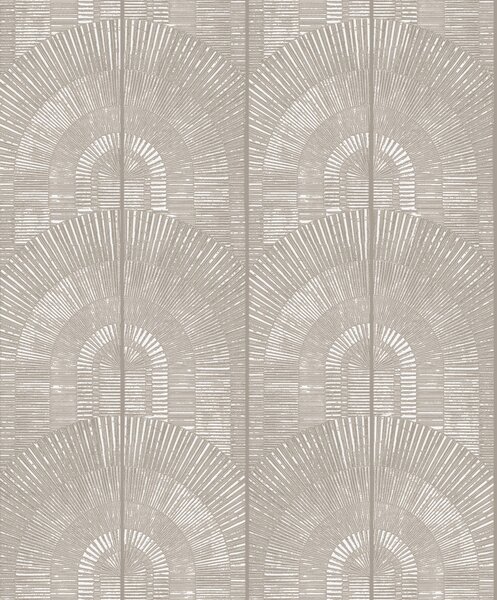 Luxusné sivo-béžová vliesová tapeta Art Deco, SPI802, Spirit of Nature, Khroma by Masureel