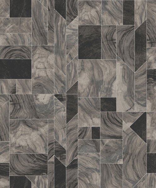 Mramorovaná geometrická vliesová tapeta na stenu, Spirit of Nature, Khroma by Masureel , 0,53 x 10,05 m