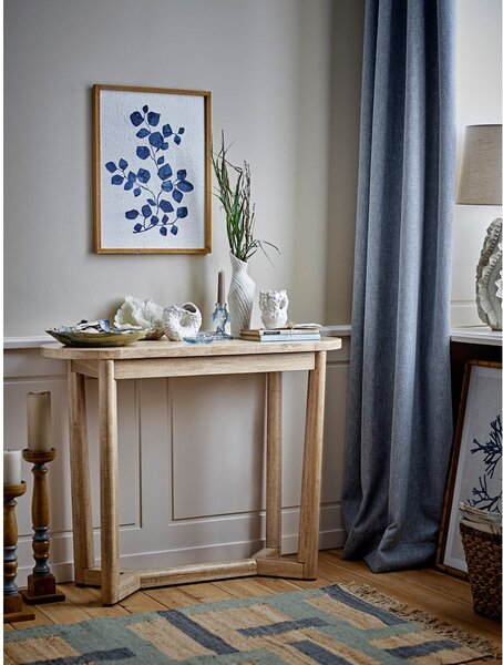 Konzolový stolík z kaučukového dreva v prírodnej farbe 35x100 cm Serrone – Bloomingville