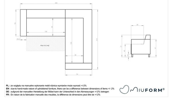 Hnedá rozkladacia/s úložným priestorom rohová pohovka (pravý roh/do L) Classy Sophie – Miuform
