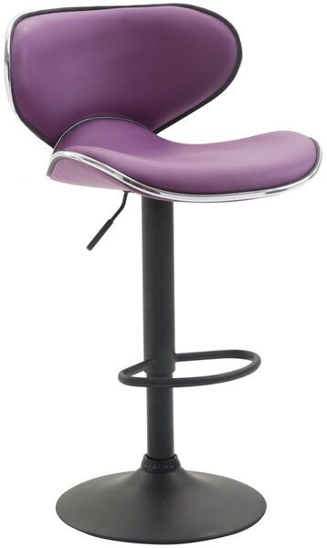 Barová stolička Miami V2 ~ čierna podnož Farba Fialová