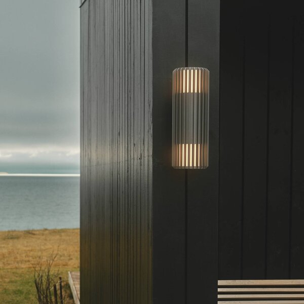 Nordlux Vonkajšie nástenné svietidlo Aludra Double Seaside, hliník, antracitová, 2-pl., Hliník / sivá / zinok, Hliník, Nástenné svietidlo