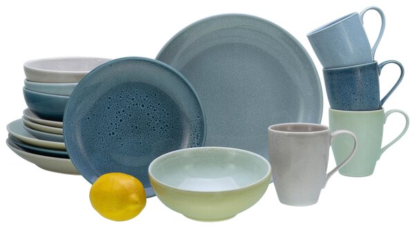 KOMBINOVANÝ SERVIS, 16-dielne, kamenina Creatable - Online Only bytové doplnky, Online Only