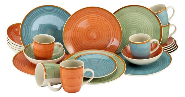KOMBINOVANÝ SERVIS, 24-dielne, kamenina Creatable - Online Only bytové doplnky, Online Only