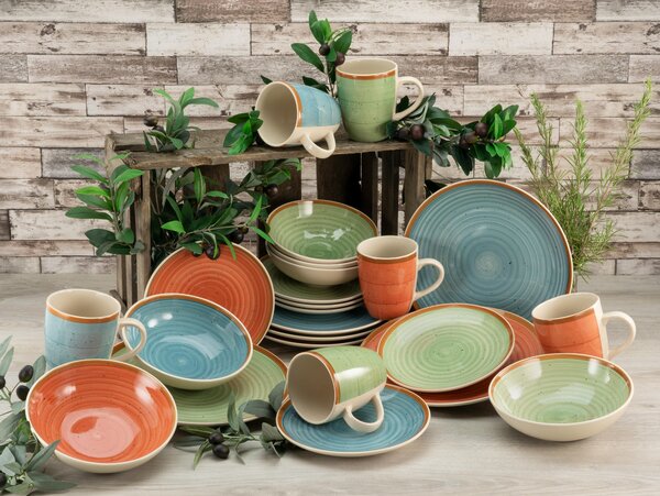 KOMBINOVANÝ SERVIS, 24-dielne, kamenina Creatable - Online Only bytové doplnky, Online Only