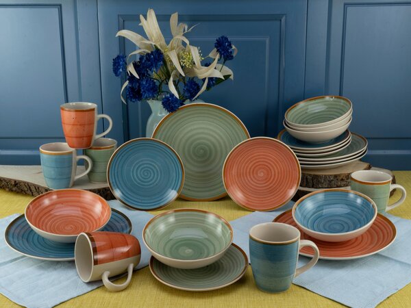 KOMBINOVANÝ SERVIS, 24-dielne, kamenina Creatable - Online Only bytové doplnky, Online Only