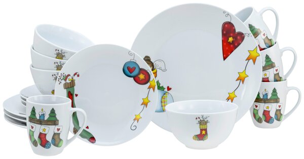 KOMBINOVANÝ SERVIS Luna Socken 16-dielne Creatable - Online Only bytové doplnky, Online Only