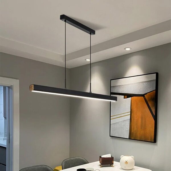 Toolight Toolight, LED stropné svietidlo 100cm, 15W, APP1448-CP, čierna matná, OSW-03900