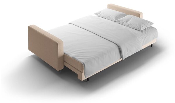 Béžová rozkladacia/s úložným priestorom pohovka 222 cm Bali – Cosmopolitan Design