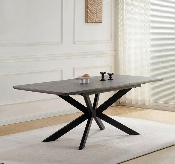 JEDÁLENSKÝ STÔL, sivá, 160-200/90/76 cm P & B - Stoly, Online Only