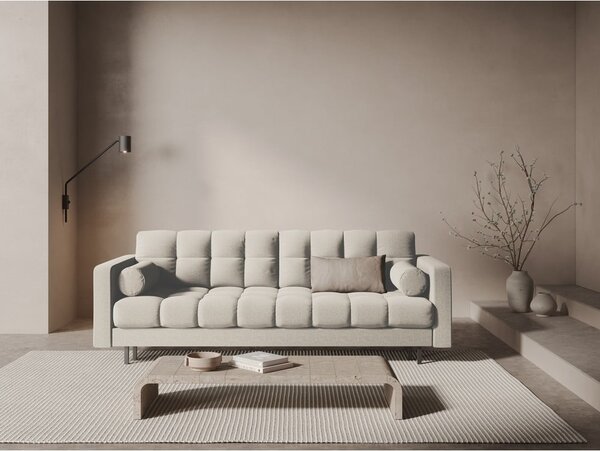 Krémová rozkladacia/s úložným priestorom pohovka 222 cm Bali – Cosmopolitan Design