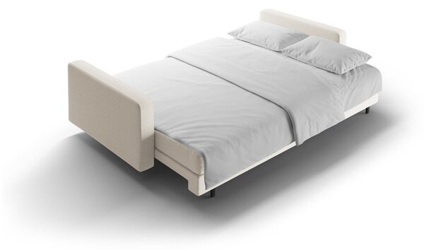 Krémová rozkladacia/s úložným priestorom pohovka 222 cm Bali – Cosmopolitan Design