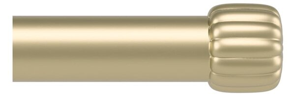 Matne zlatá oceľová roztiahnuteľná garniža 168 - 305 cm Cleo – Umbra