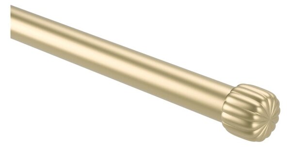 Matne zlatá oceľová roztiahnuteľná garniža 168 - 305 cm Cleo – Umbra