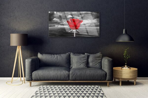 Obraz na skle Ruže kvet rastlina 100x50 cm 2 Prívesky