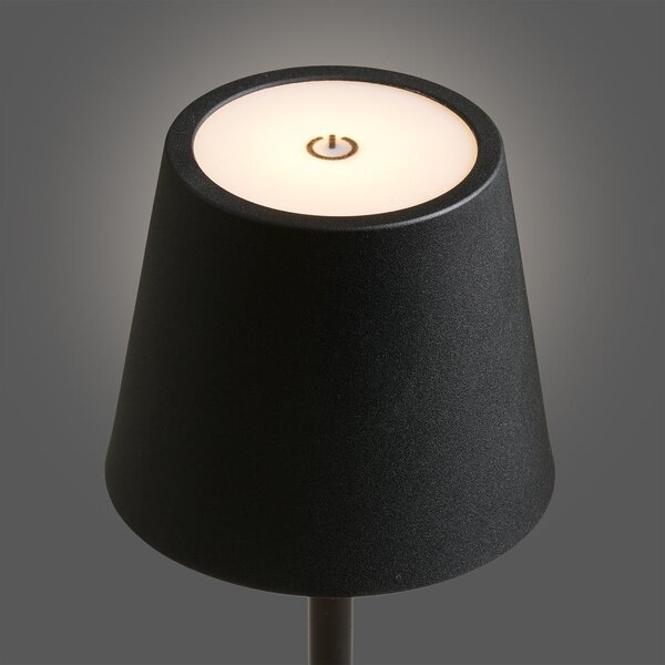 Čierna LED stolová lampa (výška 37 cm) Bradford – House Nordic