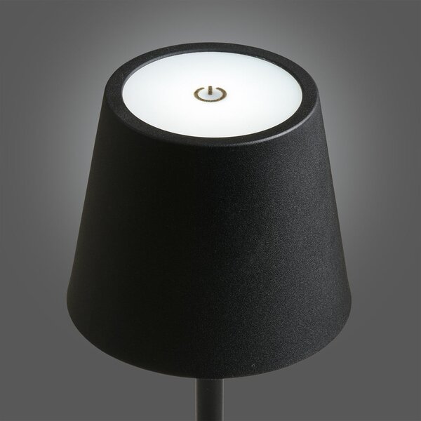 Čierna LED stolová lampa (výška 37 cm) Bradford – House Nordic