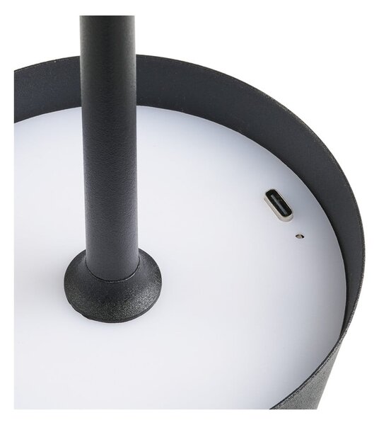 Čierna LED stolová lampa (výška 37 cm) Bradford – House Nordic